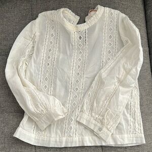 Zara eyelet cotton xs